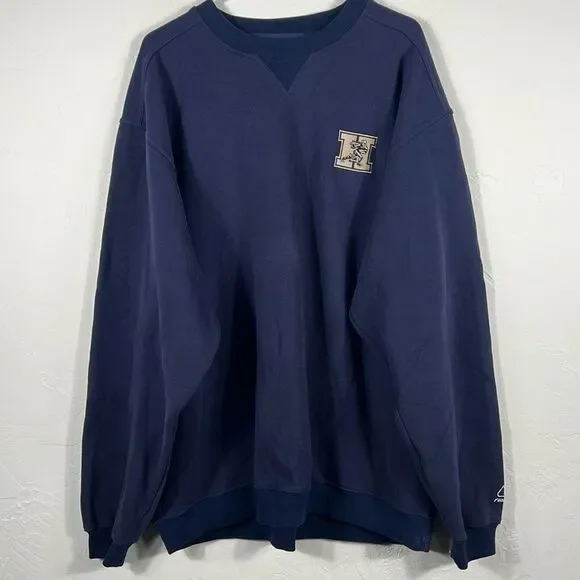 🏈 Vintage REEBOK HEISMAN Trophy College Football Embroidered CREWNECK Sweatshir